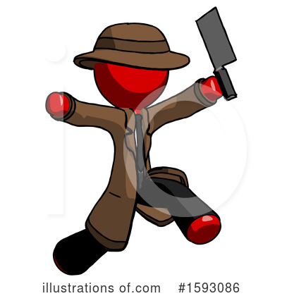 Royalty-Free (RF) Red Design Mascot Clipart Illustration by Leo Blanchette - Stock Sample #1593086
