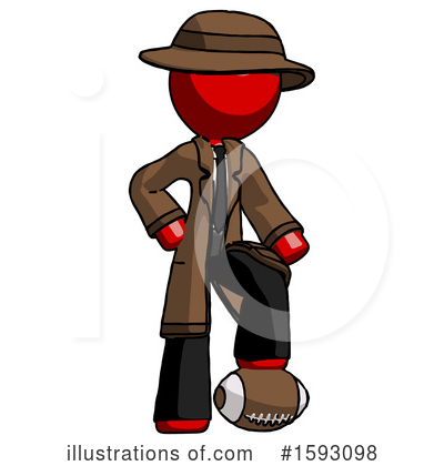 Royalty-Free (RF) Red Design Mascot Clipart Illustration by Leo Blanchette - Stock Sample #1593098