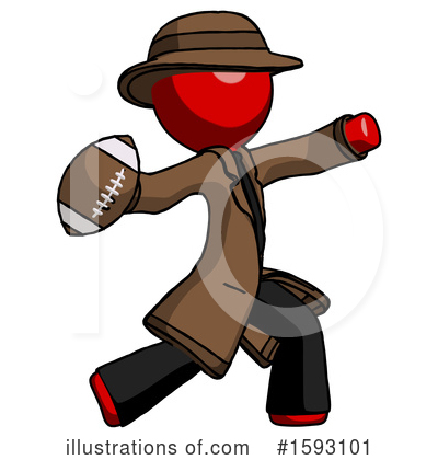 Royalty-Free (RF) Red Design Mascot Clipart Illustration by Leo Blanchette - Stock Sample #1593101