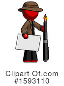 Red Design Mascot Clipart #1593110 by Leo Blanchette