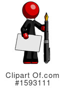 Red Design Mascot Clipart #1593111 by Leo Blanchette
