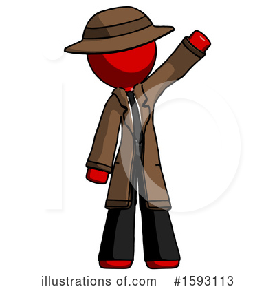 Royalty-Free (RF) Red Design Mascot Clipart Illustration by Leo Blanchette - Stock Sample #1593113