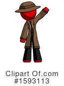 Red Design Mascot Clipart #1593113 by Leo Blanchette