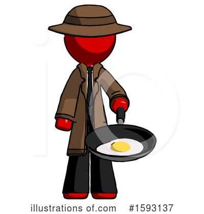 Royalty-Free (RF) Red Design Mascot Clipart Illustration by Leo Blanchette - Stock Sample #1593137