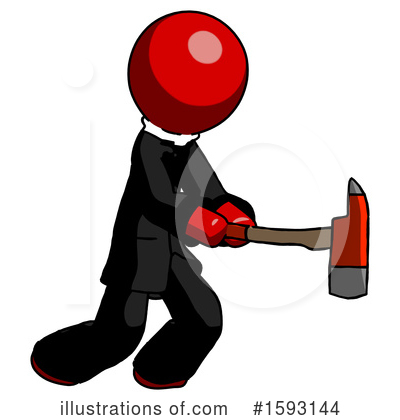 Royalty-Free (RF) Red Design Mascot Clipart Illustration by Leo Blanchette - Stock Sample #1593144