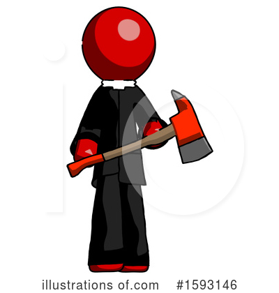 Royalty-Free (RF) Red Design Mascot Clipart Illustration by Leo Blanchette - Stock Sample #1593146