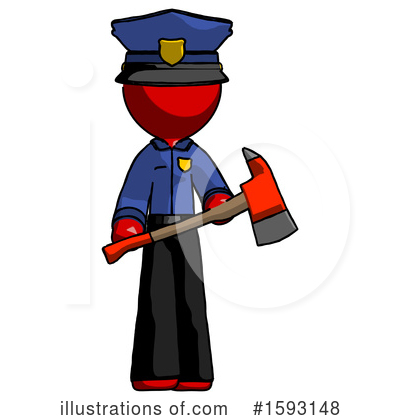 Royalty-Free (RF) Red Design Mascot Clipart Illustration by Leo Blanchette - Stock Sample #1593148