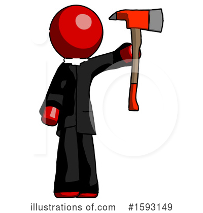 Royalty-Free (RF) Red Design Mascot Clipart Illustration by Leo Blanchette - Stock Sample #1593149