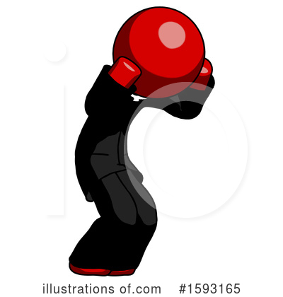 Royalty-Free (RF) Red Design Mascot Clipart Illustration by Leo Blanchette - Stock Sample #1593165