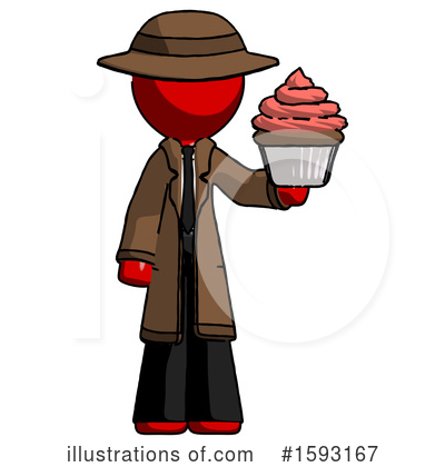 Royalty-Free (RF) Red Design Mascot Clipart Illustration by Leo Blanchette - Stock Sample #1593167