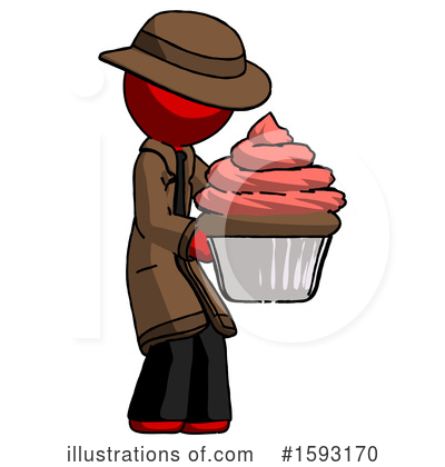 Royalty-Free (RF) Red Design Mascot Clipart Illustration by Leo Blanchette - Stock Sample #1593170