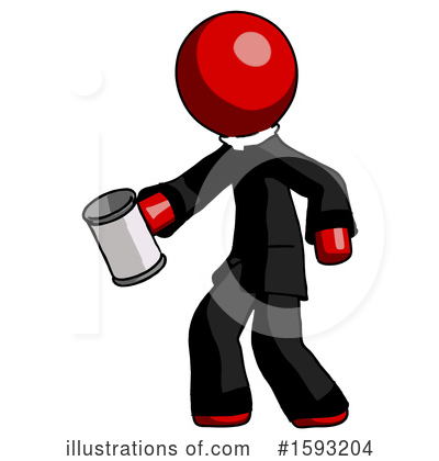 Royalty-Free (RF) Red Design Mascot Clipart Illustration by Leo Blanchette - Stock Sample #1593204
