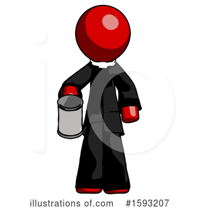 Royalty-Free (RF) Red Design Mascot Clipart Illustration by Leo Blanchette - Stock Sample #1593207