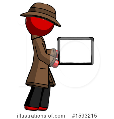 Royalty-Free (RF) Red Design Mascot Clipart Illustration by Leo Blanchette - Stock Sample #1593215