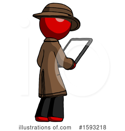 Royalty-Free (RF) Red Design Mascot Clipart Illustration by Leo Blanchette - Stock Sample #1593218