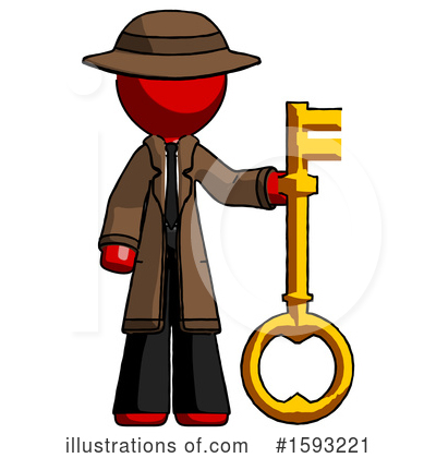 Royalty-Free (RF) Red Design Mascot Clipart Illustration by Leo Blanchette - Stock Sample #1593221