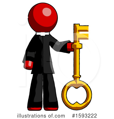 Royalty-Free (RF) Red Design Mascot Clipart Illustration by Leo Blanchette - Stock Sample #1593222