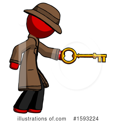 Royalty-Free (RF) Red Design Mascot Clipart Illustration by Leo Blanchette - Stock Sample #1593224