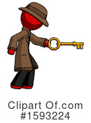 Red Design Mascot Clipart #1593224 by Leo Blanchette