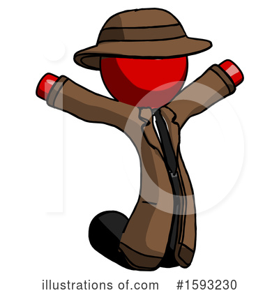 Royalty-Free (RF) Red Design Mascot Clipart Illustration by Leo Blanchette - Stock Sample #1593230