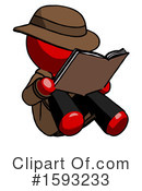 Red Design Mascot Clipart #1593233 by Leo Blanchette