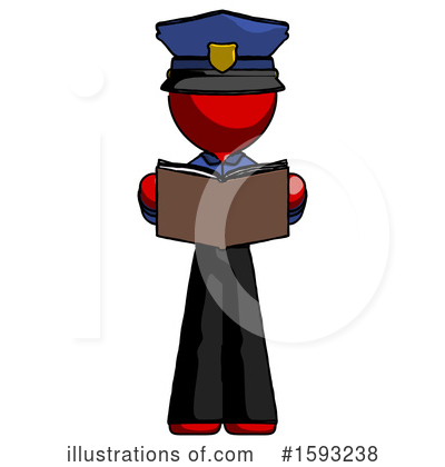 Royalty-Free (RF) Red Design Mascot Clipart Illustration by Leo Blanchette - Stock Sample #1593238