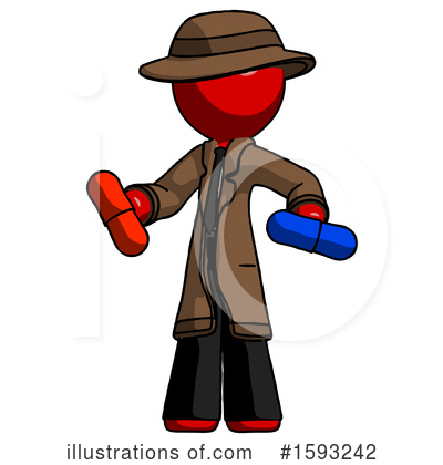 Royalty-Free (RF) Red Design Mascot Clipart Illustration by Leo Blanchette - Stock Sample #1593242
