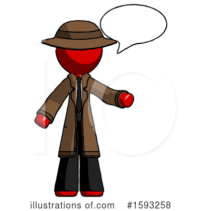 Royalty-Free (RF) Red Design Mascot Clipart Illustration by Leo Blanchette - Stock Sample #1593258