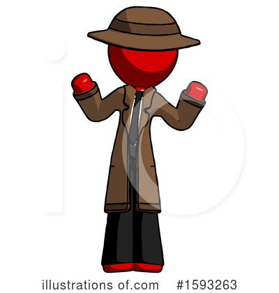 Royalty-Free (RF) Red Design Mascot Clipart Illustration by Leo Blanchette - Stock Sample #1593263