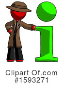Red Design Mascot Clipart #1593271 by Leo Blanchette