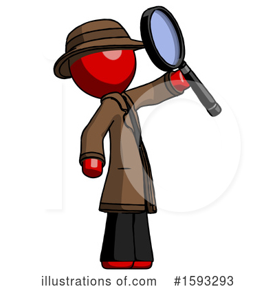 Royalty-Free (RF) Red Design Mascot Clipart Illustration by Leo Blanchette - Stock Sample #1593293