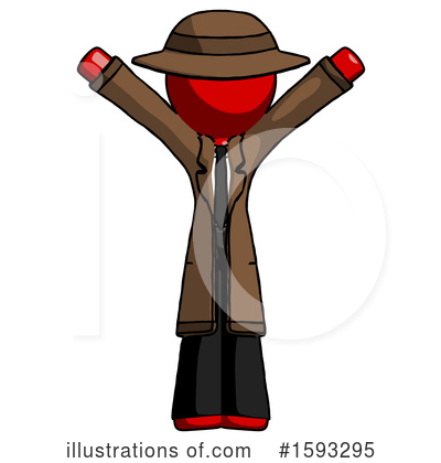 Royalty-Free (RF) Red Design Mascot Clipart Illustration by Leo Blanchette - Stock Sample #1593295