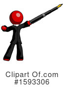 Red Design Mascot Clipart #1593306 by Leo Blanchette