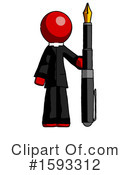 Red Design Mascot Clipart #1593312 by Leo Blanchette