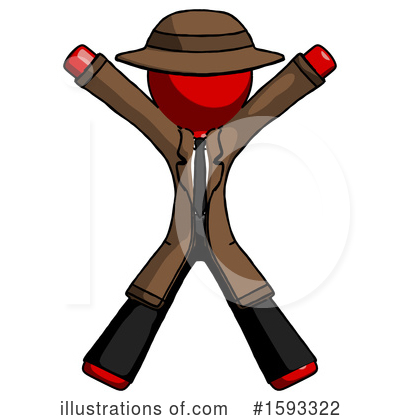 Royalty-Free (RF) Red Design Mascot Clipart Illustration by Leo Blanchette - Stock Sample #1593322
