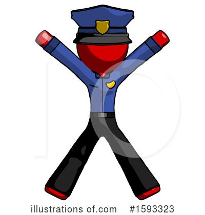 Royalty-Free (RF) Red Design Mascot Clipart Illustration by Leo Blanchette - Stock Sample #1593323