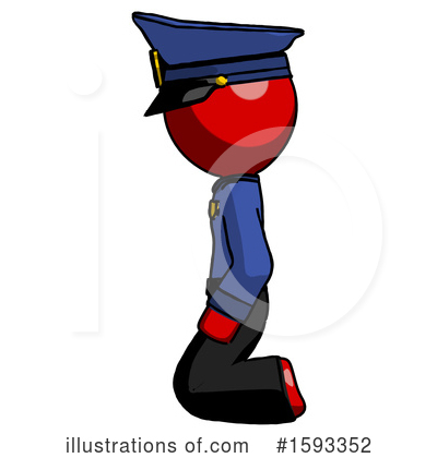 Royalty-Free (RF) Red Design Mascot Clipart Illustration by Leo Blanchette - Stock Sample #1593352