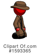 Red Design Mascot Clipart #1593365 by Leo Blanchette
