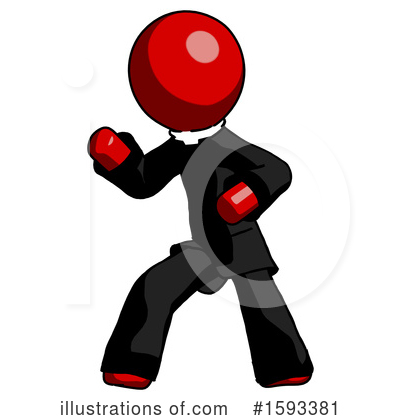 Royalty-Free (RF) Red Design Mascot Clipart Illustration by Leo Blanchette - Stock Sample #1593381