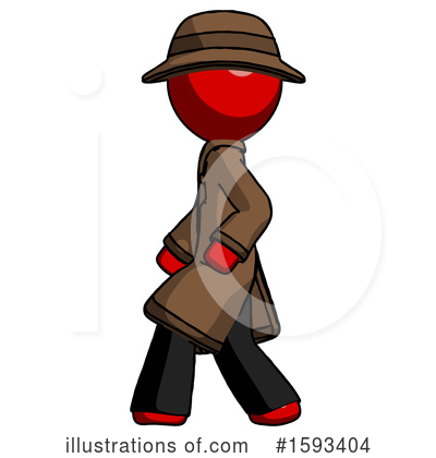 Royalty-Free (RF) Red Design Mascot Clipart Illustration by Leo Blanchette - Stock Sample #1593404