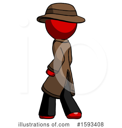 Royalty-Free (RF) Red Design Mascot Clipart Illustration by Leo Blanchette - Stock Sample #1593408