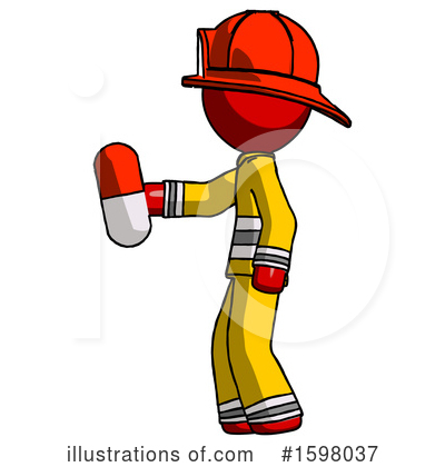 Royalty-Free (RF) Red Design Mascot Clipart Illustration by Leo Blanchette - Stock Sample #1598037
