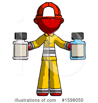 Royalty-Free (RF) Red Design Mascot Clipart Illustration by Leo Blanchette - Stock Sample #1598050