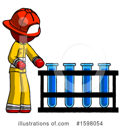 Royalty-Free (RF) Red Design Mascot Clipart Illustration by Leo Blanchette - Stock Sample #1598054