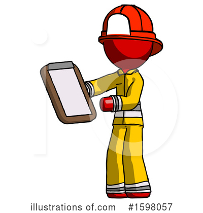 Royalty-Free (RF) Red Design Mascot Clipart Illustration by Leo Blanchette - Stock Sample #1598057