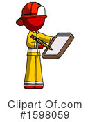 Red Design Mascot Clipart #1598059 by Leo Blanchette
