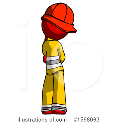 Royalty-Free (RF) Red Design Mascot Clipart Illustration by Leo Blanchette - Stock Sample #1598063