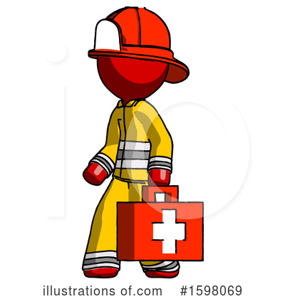 Royalty-Free (RF) Red Design Mascot Clipart Illustration by Leo Blanchette - Stock Sample #1598069