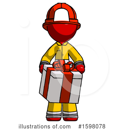 Royalty-Free (RF) Red Design Mascot Clipart Illustration by Leo Blanchette - Stock Sample #1598078