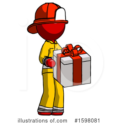Royalty-Free (RF) Red Design Mascot Clipart Illustration by Leo Blanchette - Stock Sample #1598081